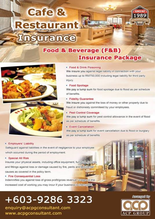 Cafe and Restaurant Insurance FB A4