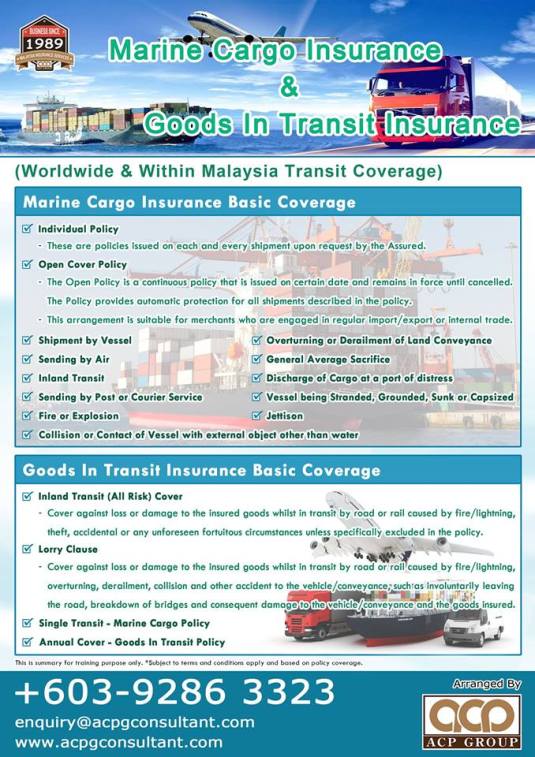 Marine Cargo Insurance FB A4
