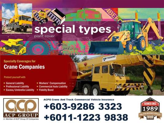 Crane and Truck Special Type Insurance 171026A