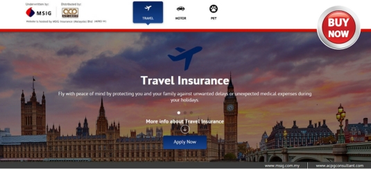 MSIG Travel Insurance Online Instant Purchase 181023A